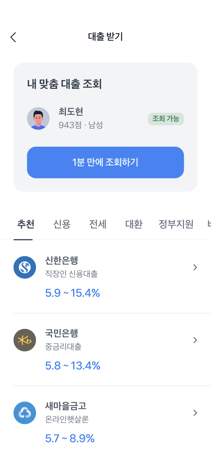 대출 조회